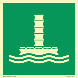 E055 safe condition marine evacuation chute